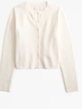 Abercrombie Women's Merino Wool-Blend Slim Crew Cardigan